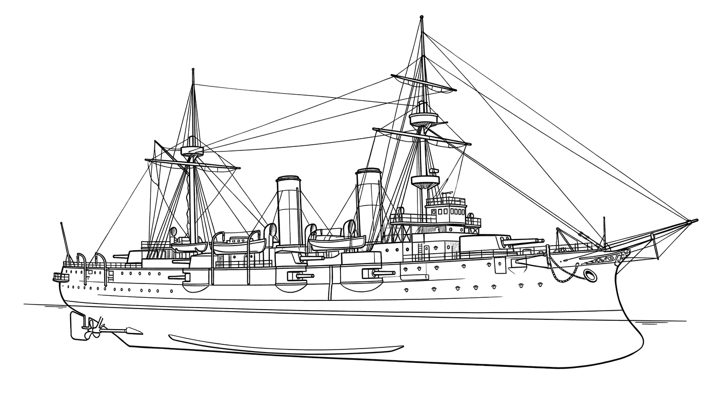 Engraved line drawing of the Vizcaya