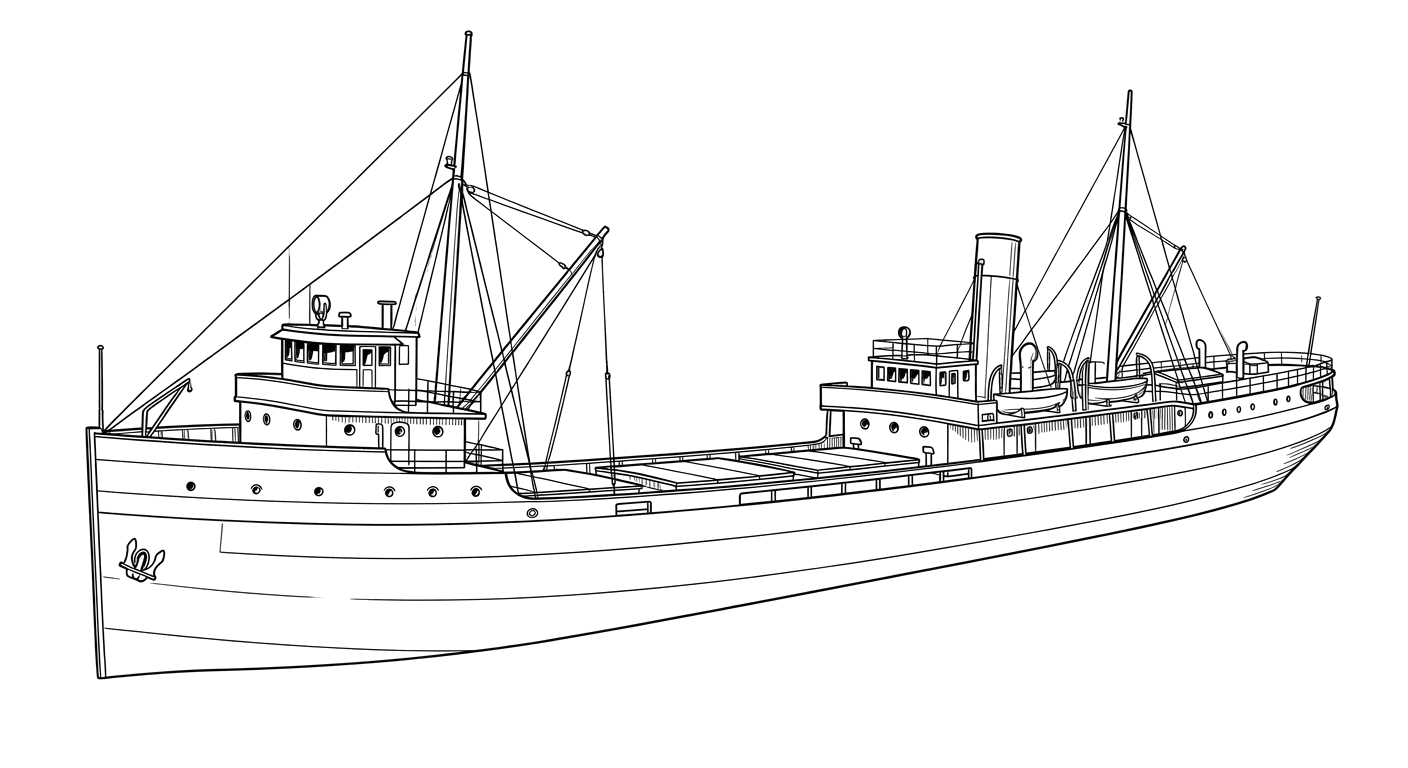 Engraved line drawing of the Craftsman