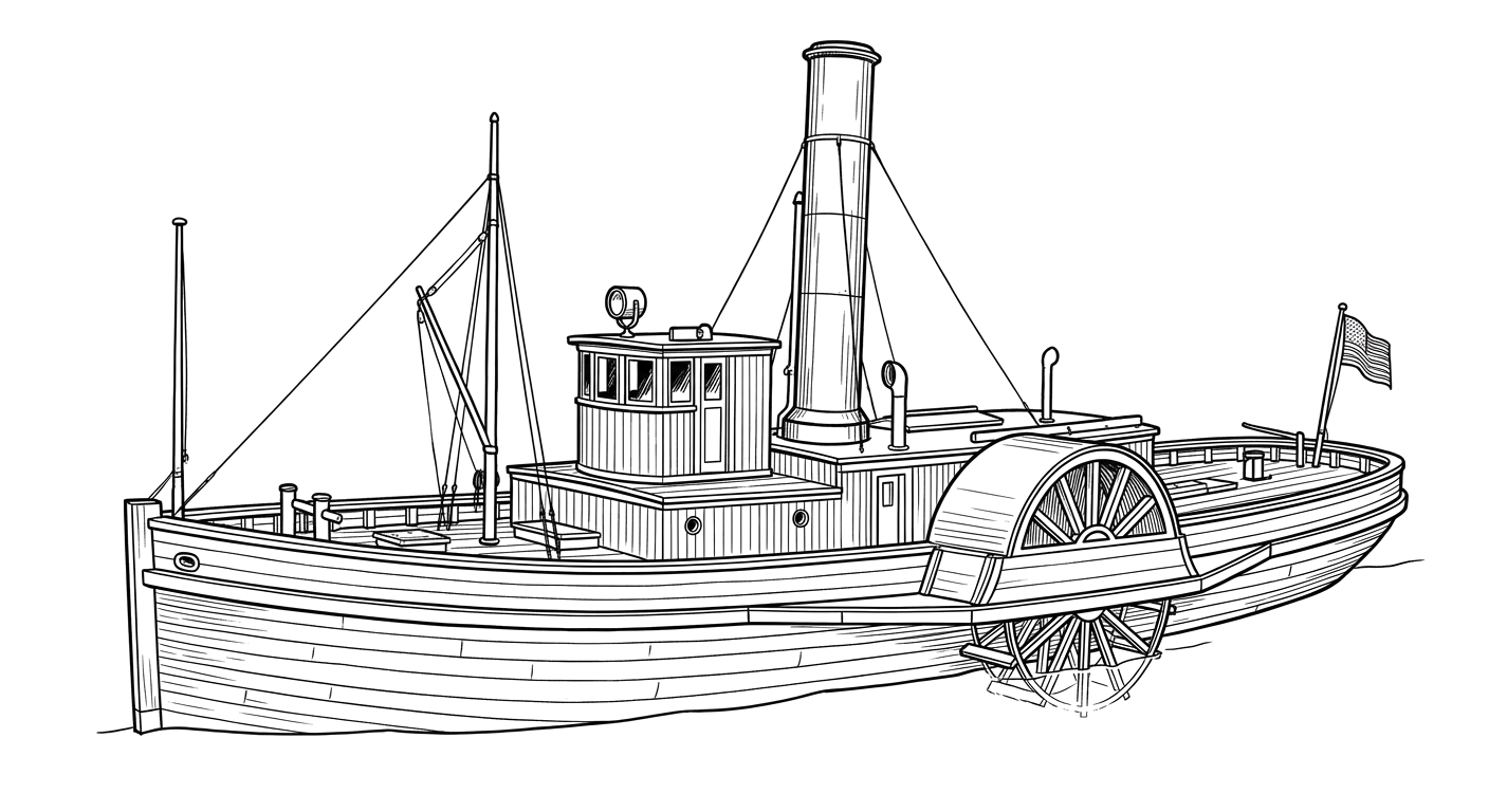 Engraved line drawing of the Governor Blasdel