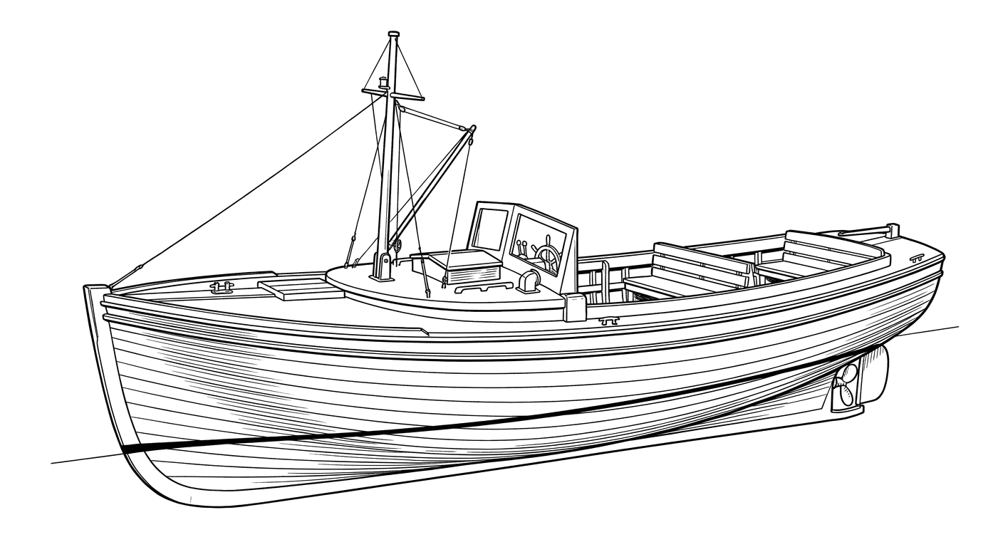 Engraved line drawing of the Prosper