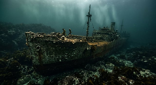 Artistic impression of the SS Lyman Stewart