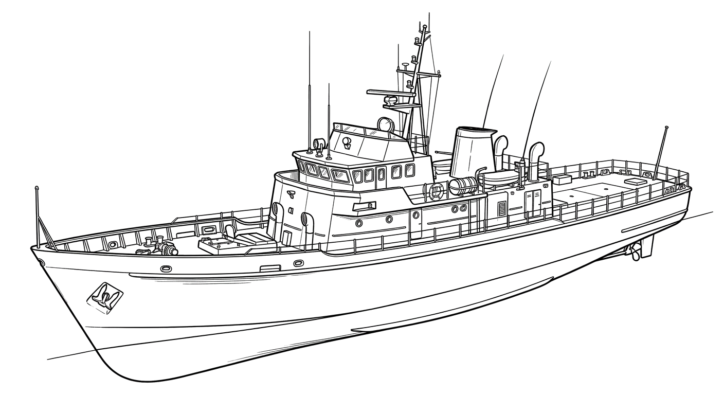 Engraved line drawing of the David Tucker