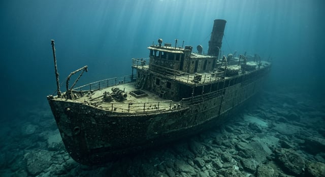 Artistic impression of the SS Manasoo