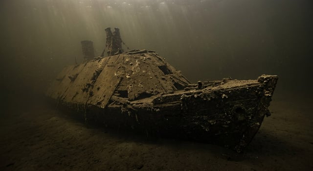 Artistic impression of the CSS Fredericksburg