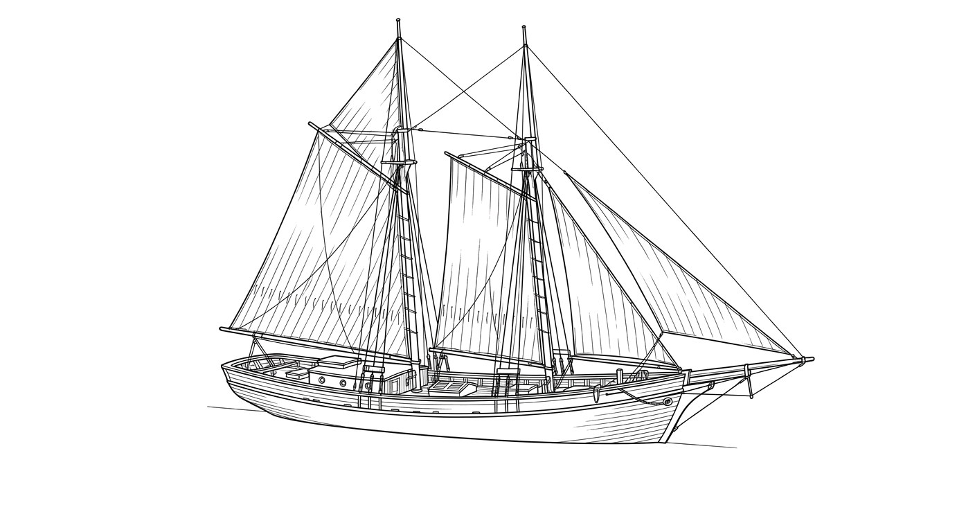 Engraved line drawing of the Delmy