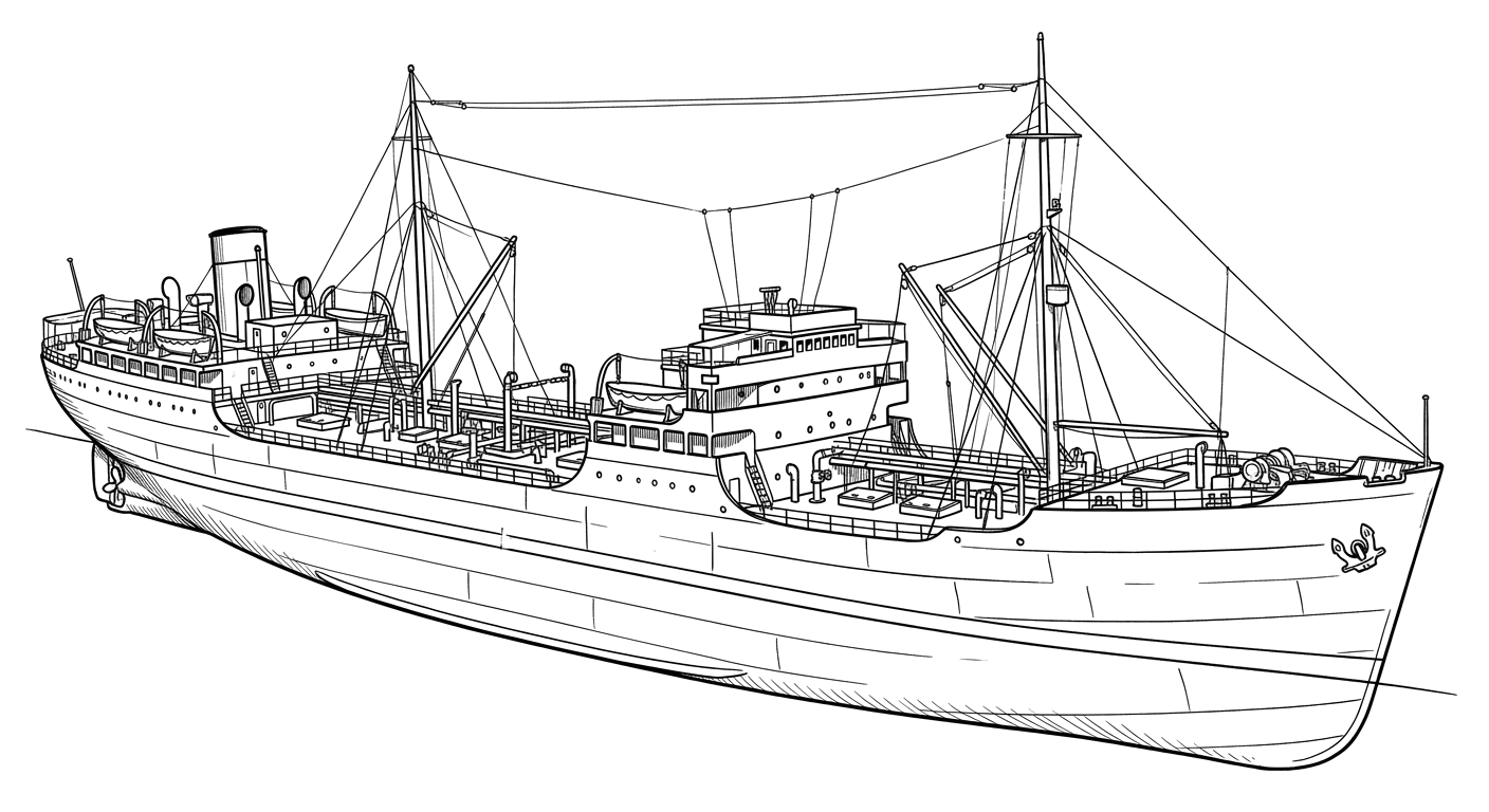 Engraved line drawing of the British Splendour