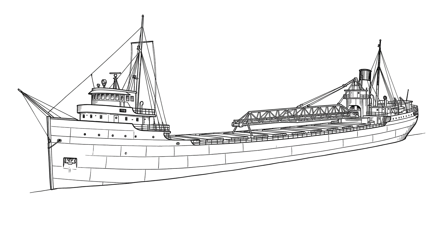 Engraved line drawing of the Cedarville