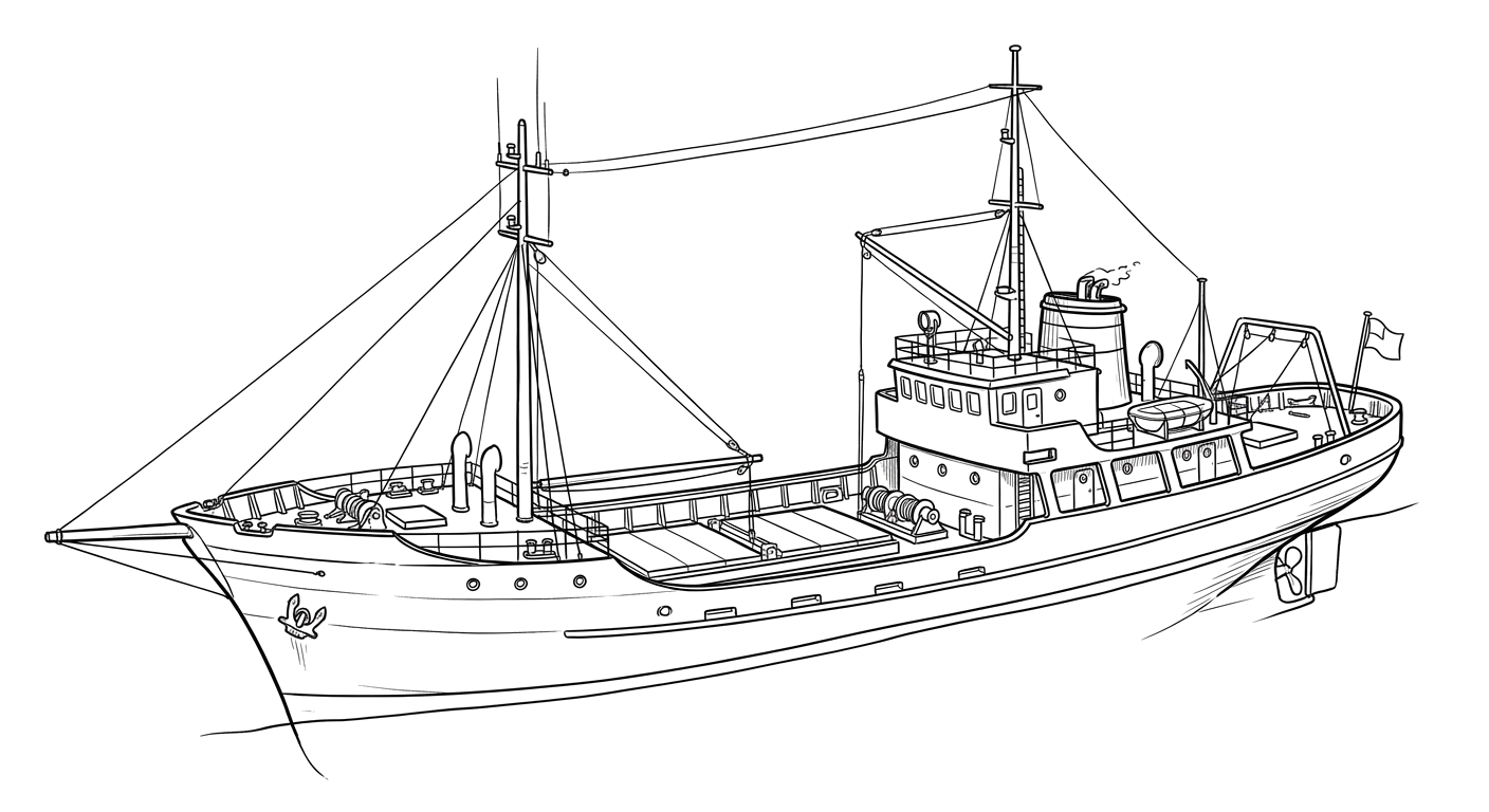 Engraved line drawing of the Fang Ming