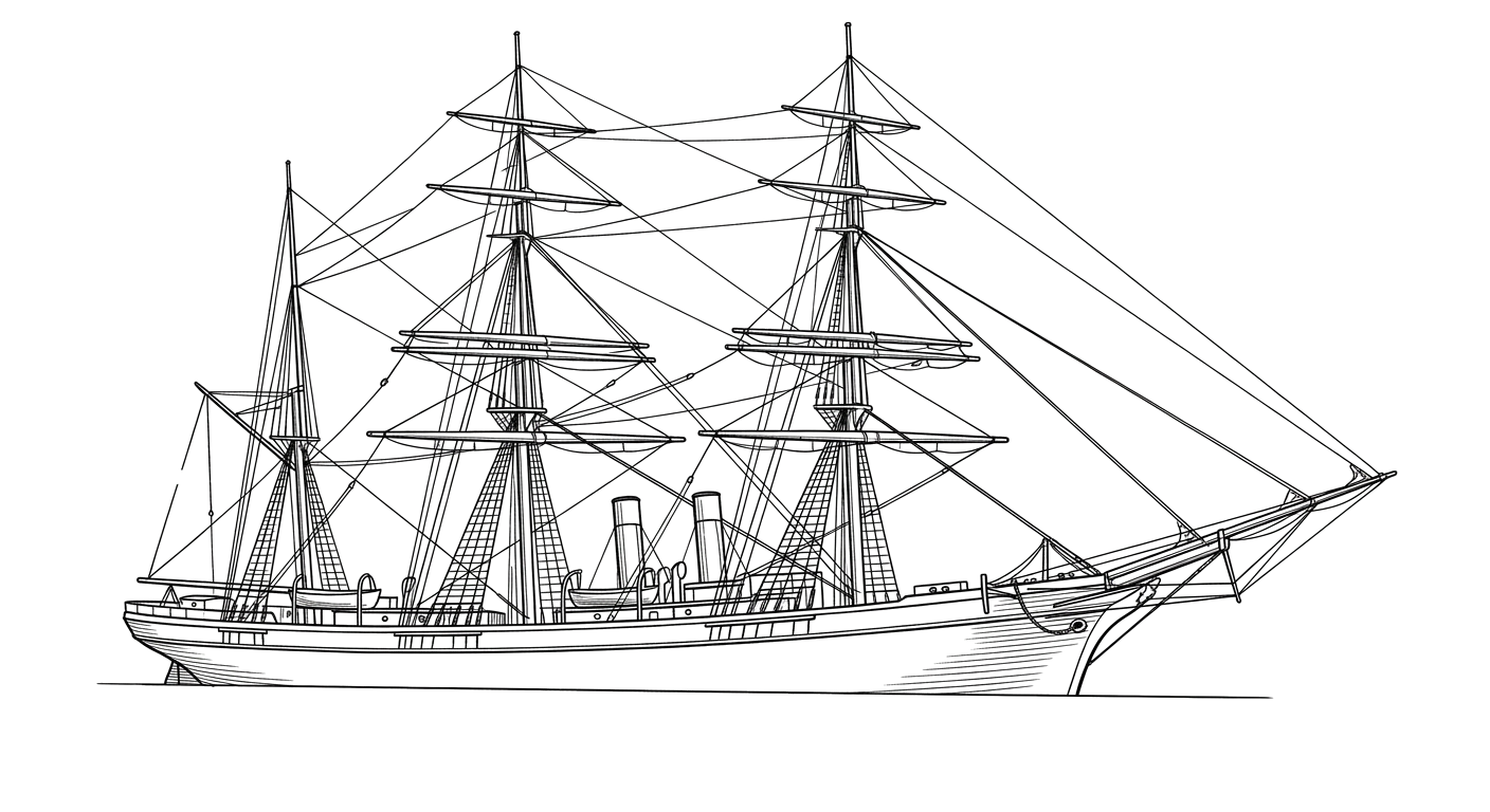 Engraved line drawing of the Josephus