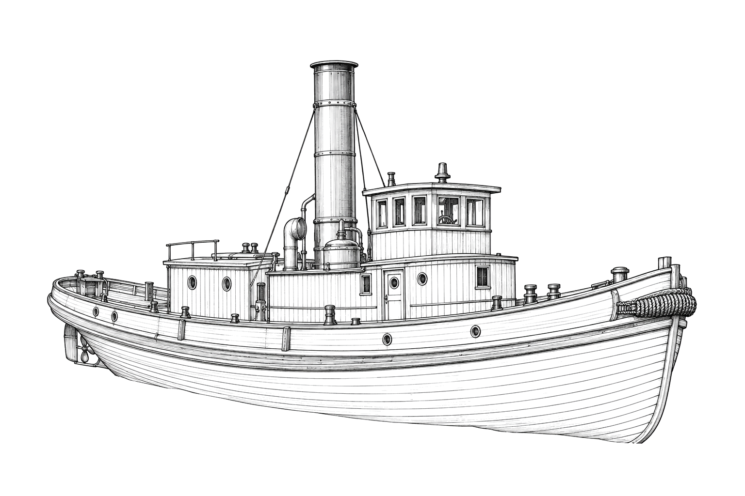 Engraved line drawing of the Ashland