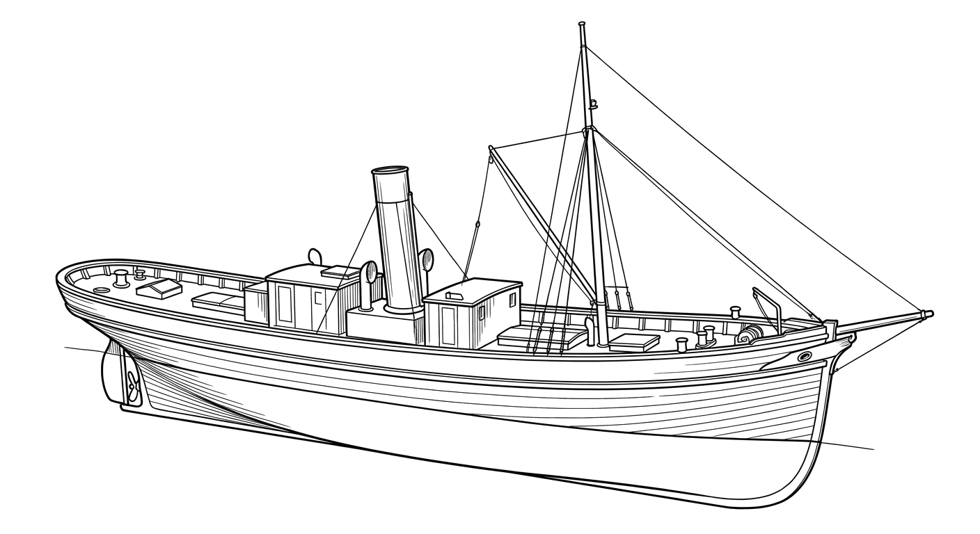 Engraved line drawing of the Woodside