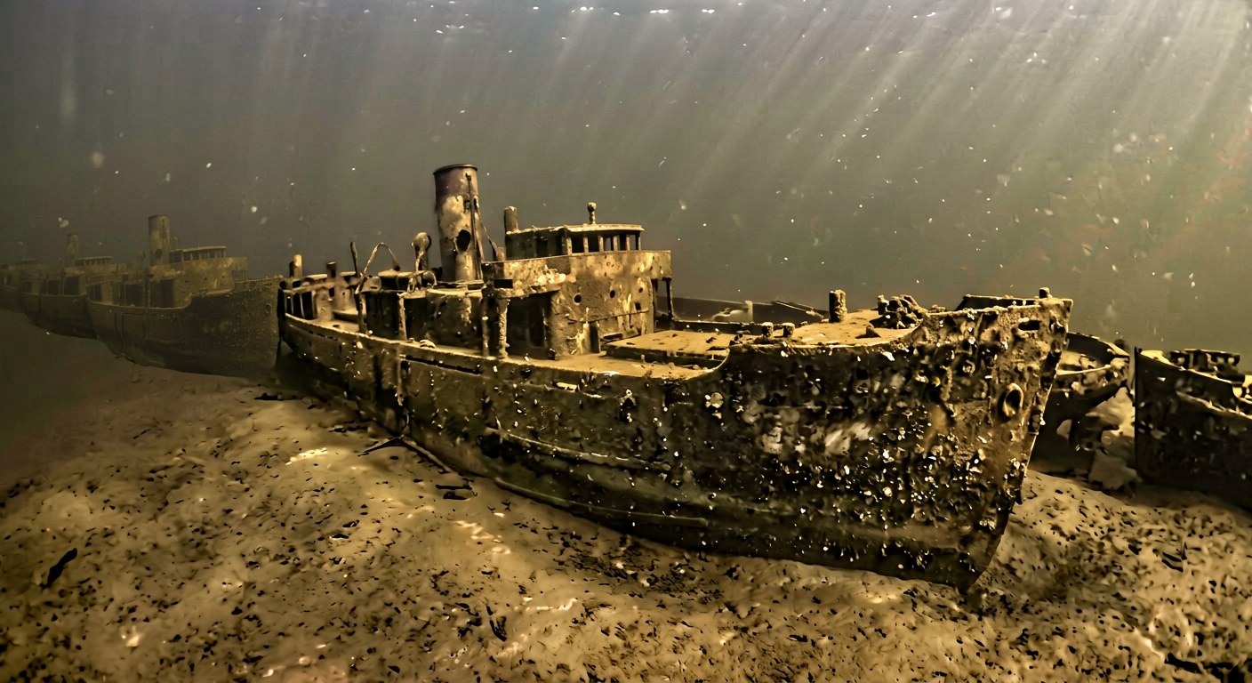 Artistic impression of the S.S. Leonard Chase Wason