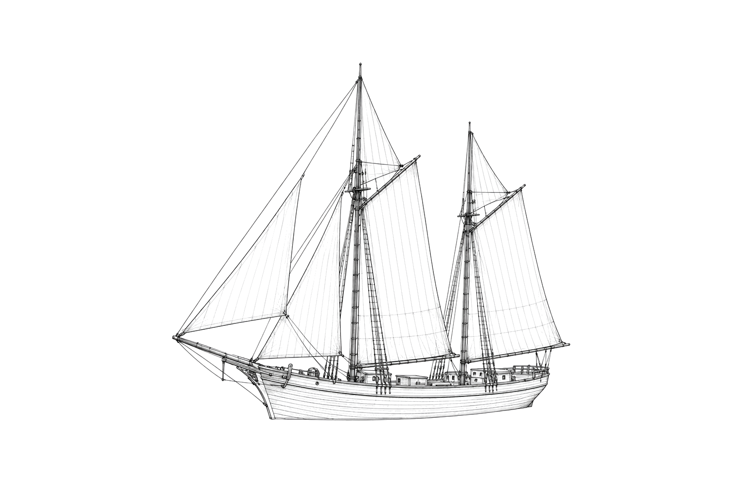Engraved line drawing of the Wabash
