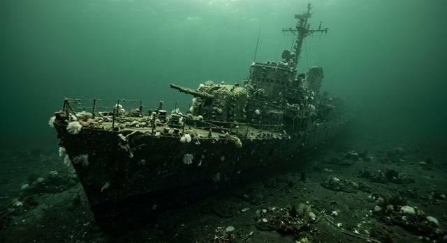 Artistic impression of the HMCS Columbia