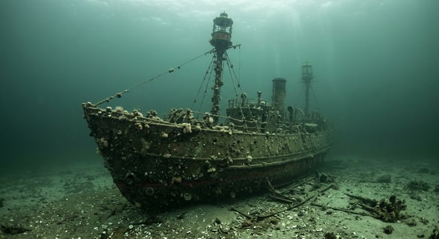 Artistic impression of the Nantucket Lightship LV-117
