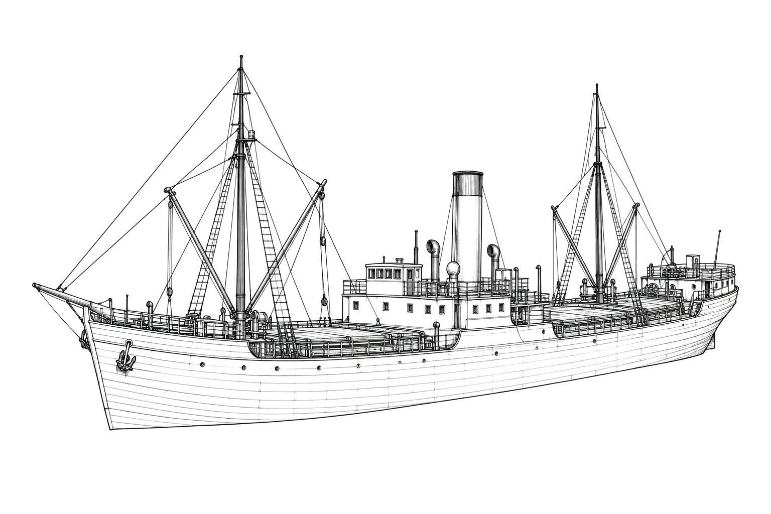 Engraved line drawing of the Belgrade