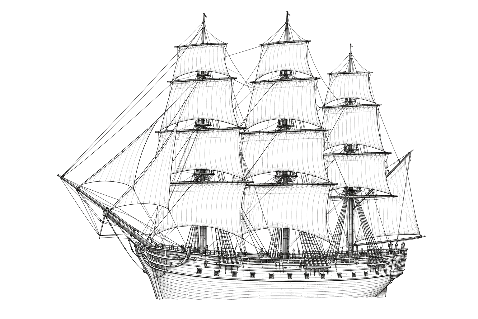 Engraved line drawing of the William Ashton