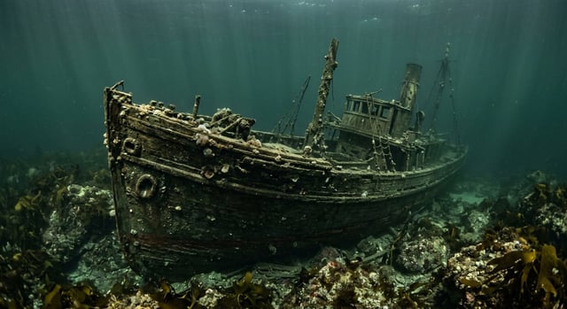Artistic impression of the SS Noyo