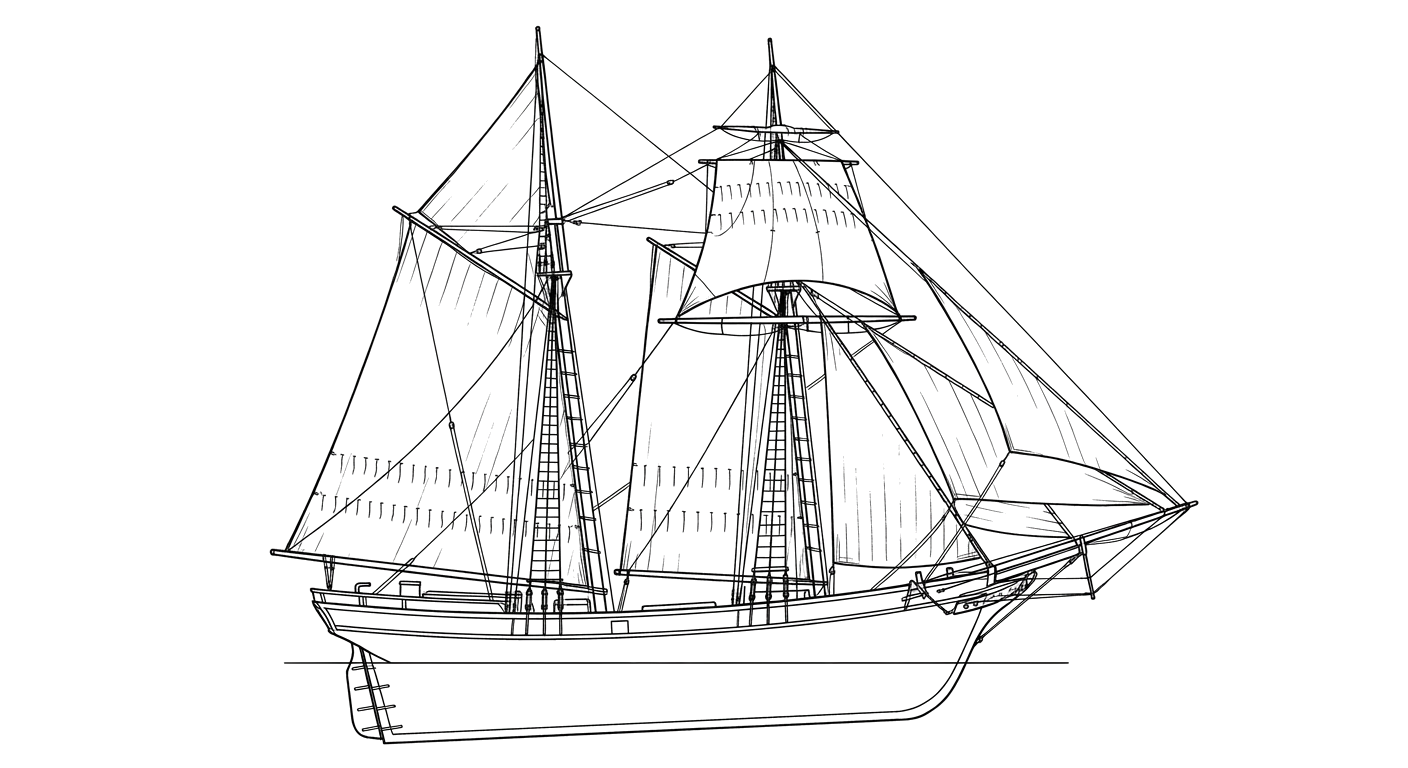 Engraved line drawing of the Formerly Known as St. Andrew (unidentified)