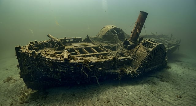 Artistic impression of the CSS Water Witch
