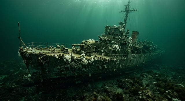 Artistic impression of the HMCS Chaudière