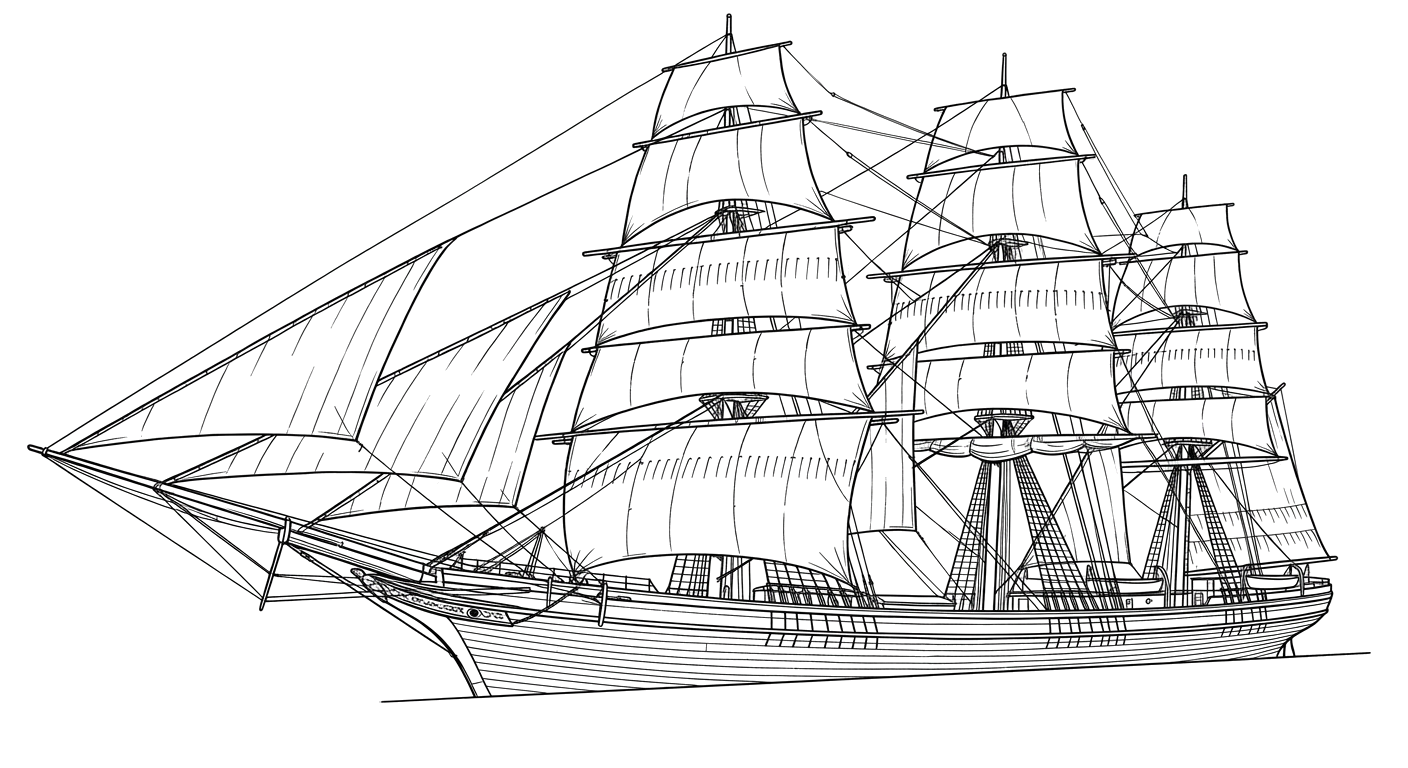 Engraved line drawing of the King Philip