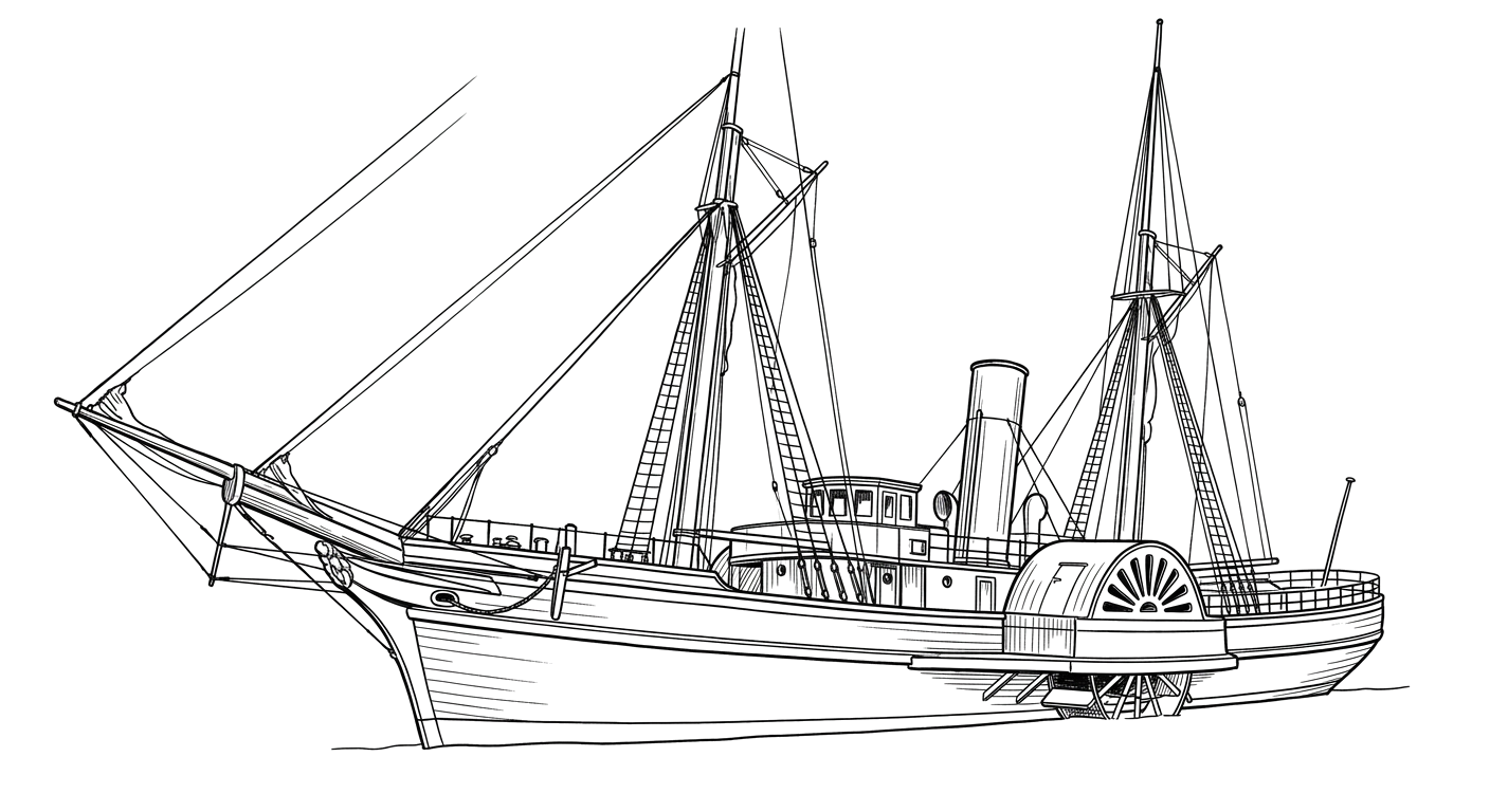 Engraved line drawing of the Emperor