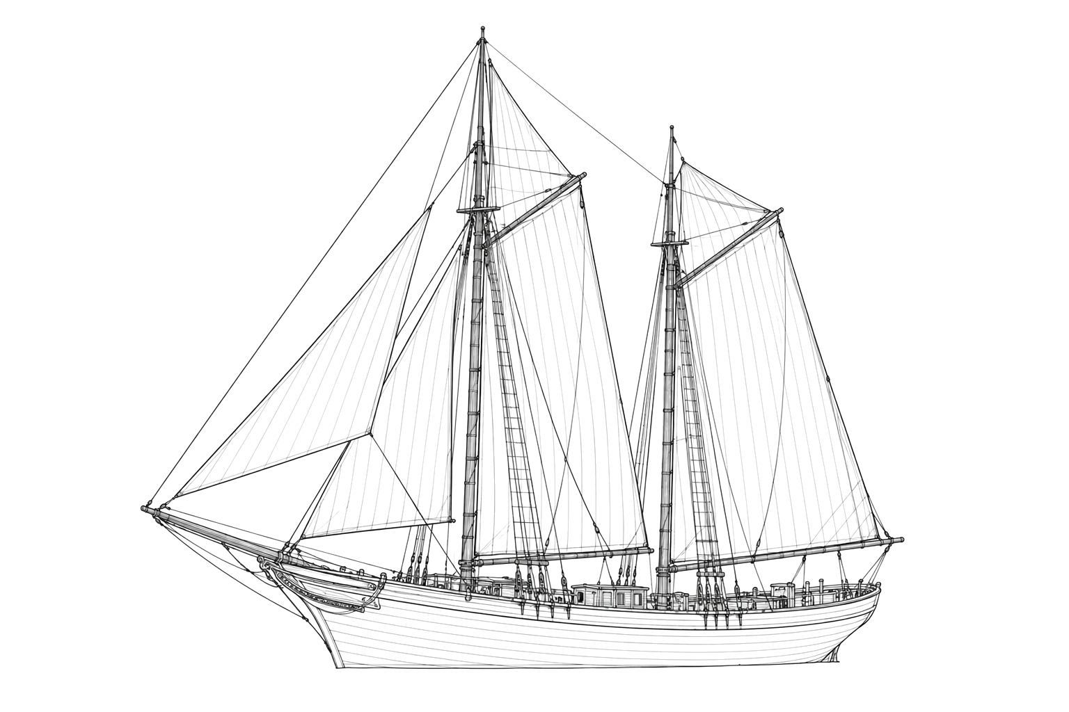 Engraved line drawing of the W.Y. Emery