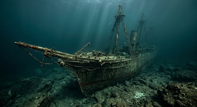 Artistic impression of the SS Anglo Saxon
