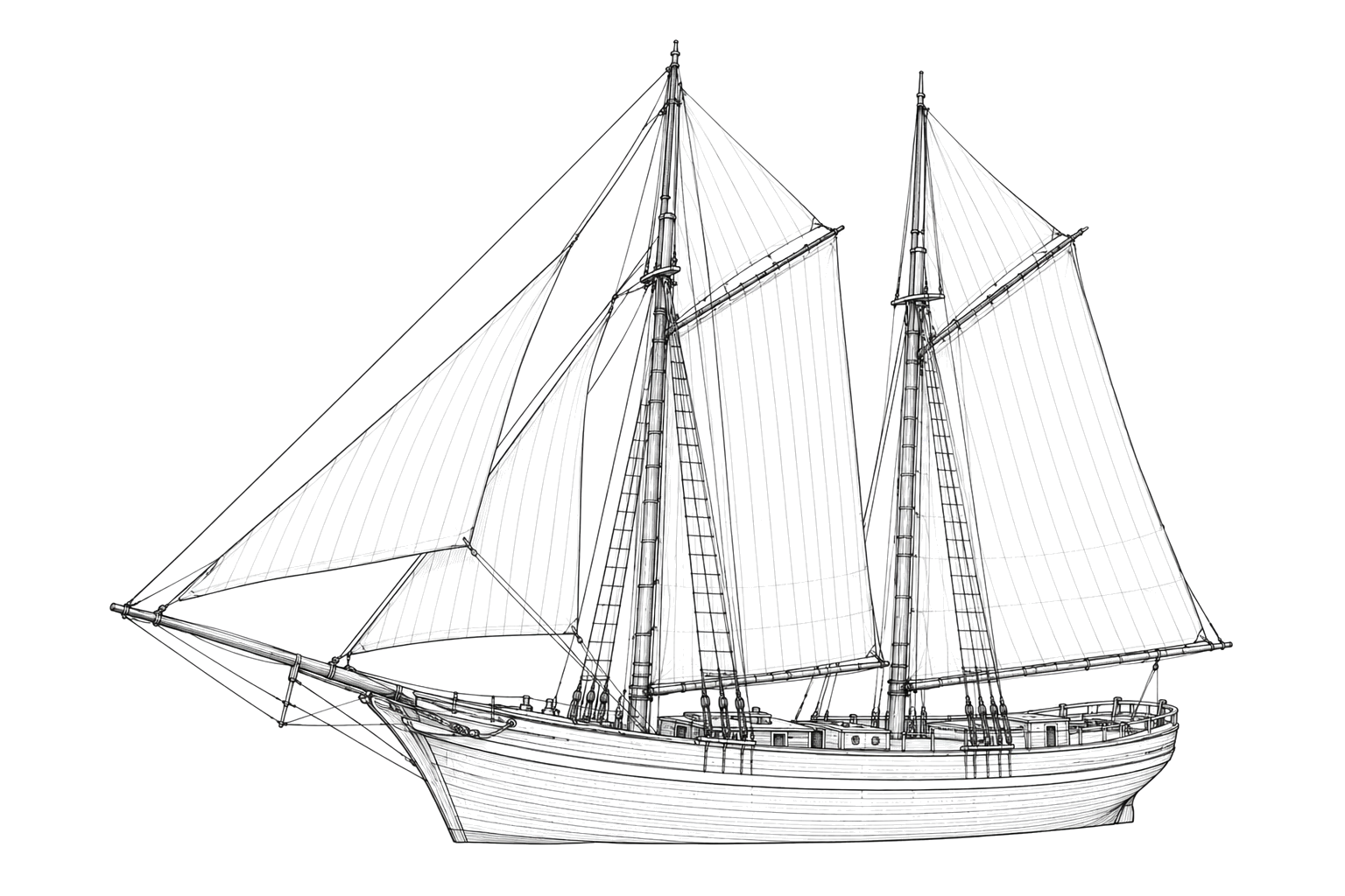 Engraved line drawing of the William H. Stevens
