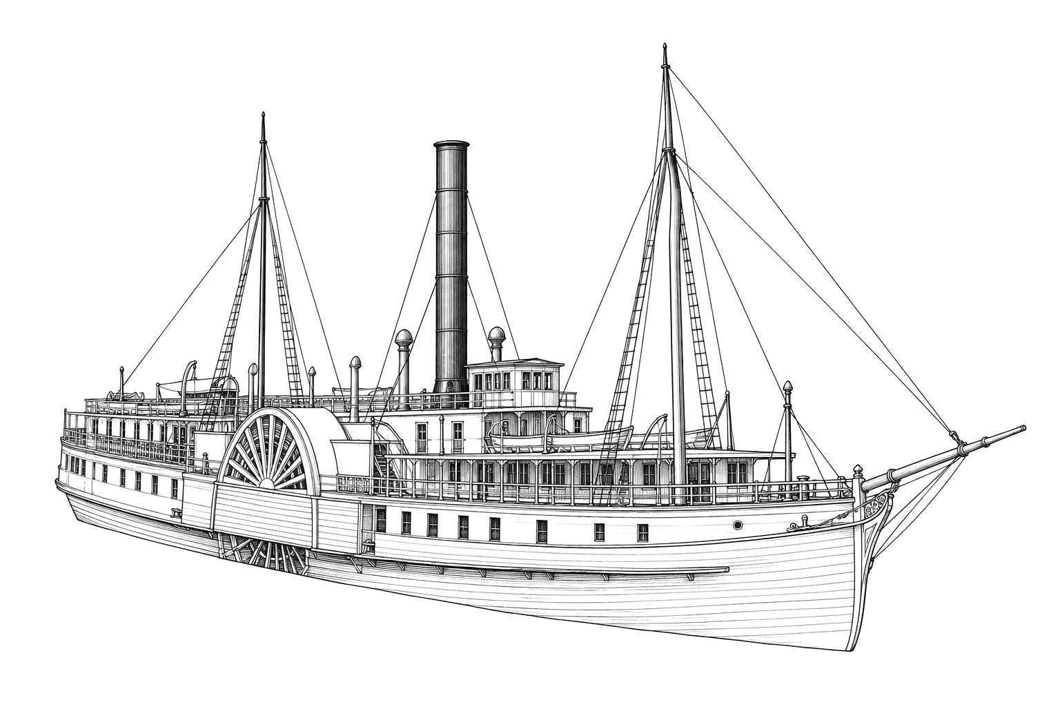 Engraved line drawing of the New Orleans