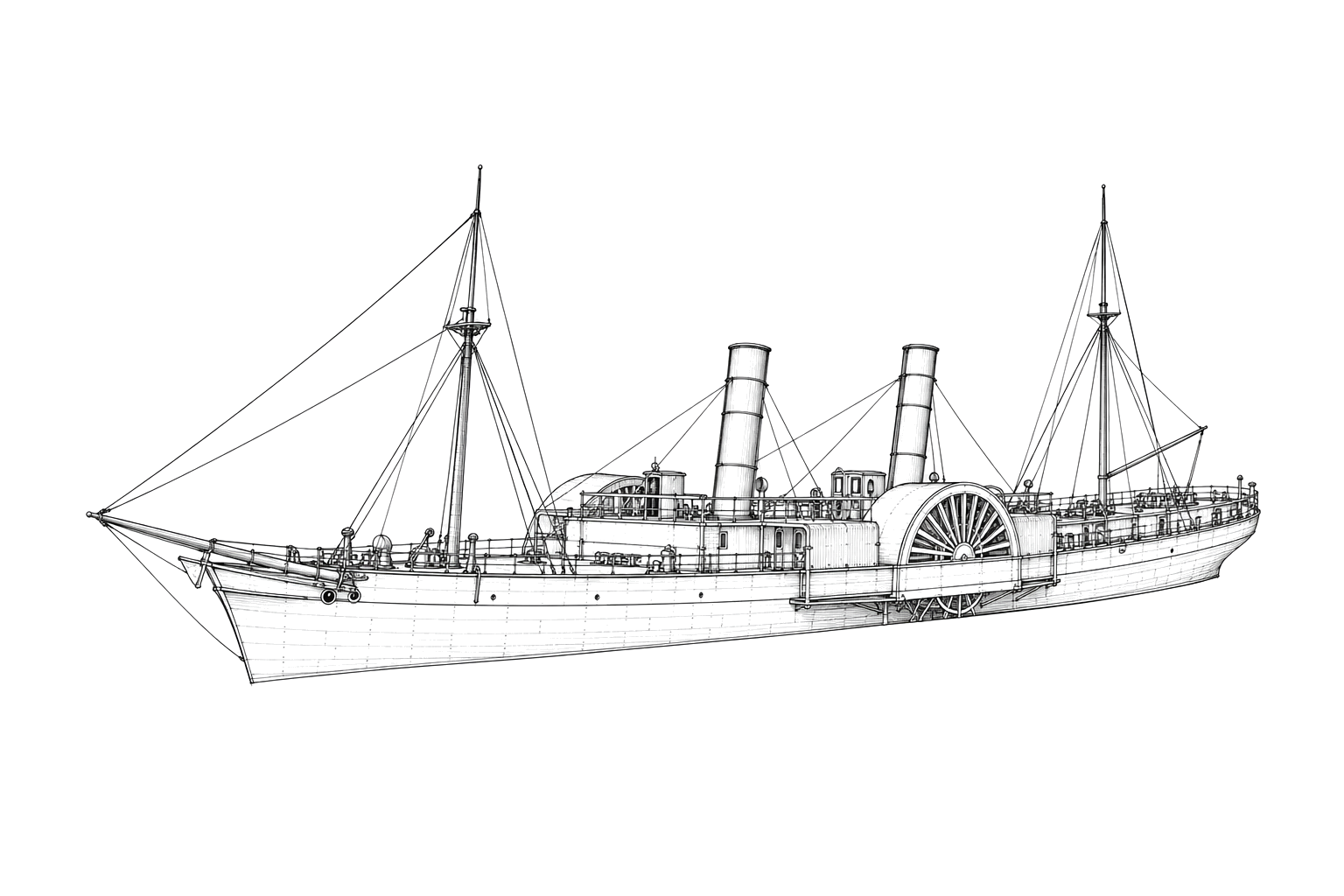 Engraved line drawing of the Nutfield