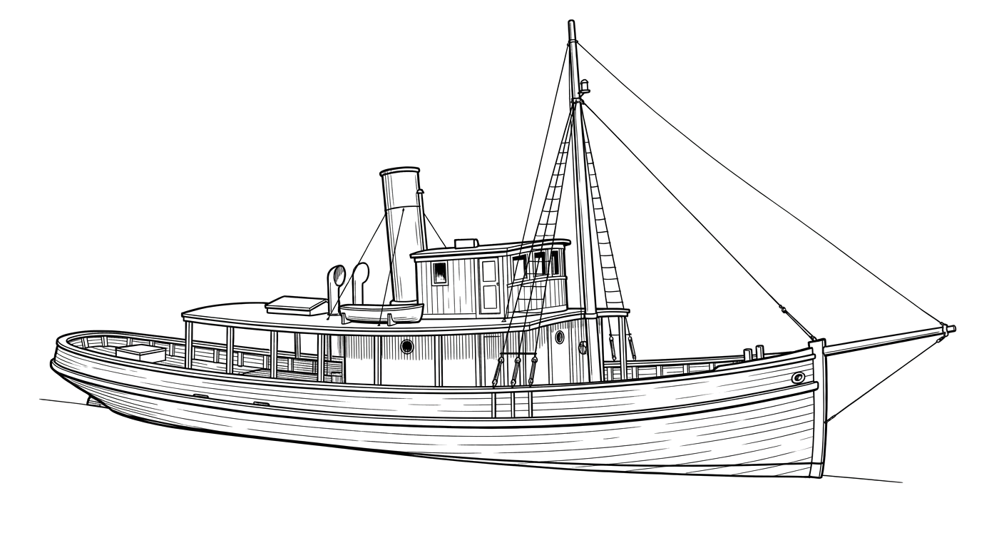 Engraved line drawing of the Dode