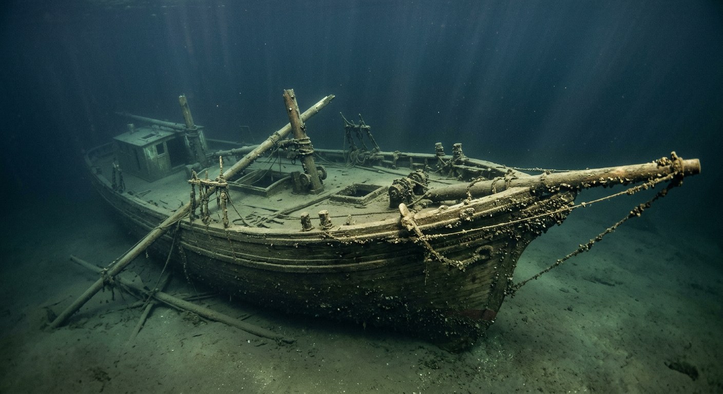 Artistic impression of the Nellie P. Downey