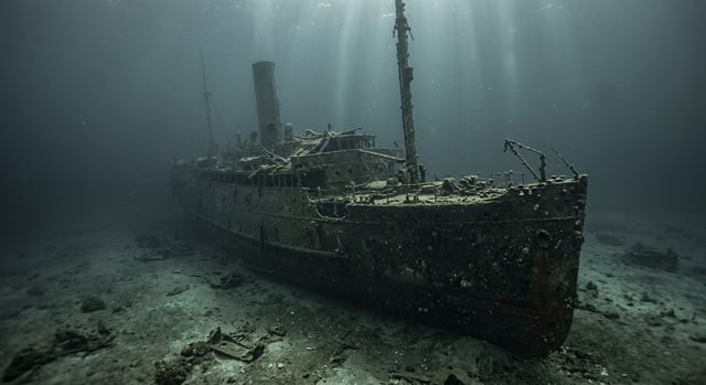 Artistic impression of the SS Aleutian