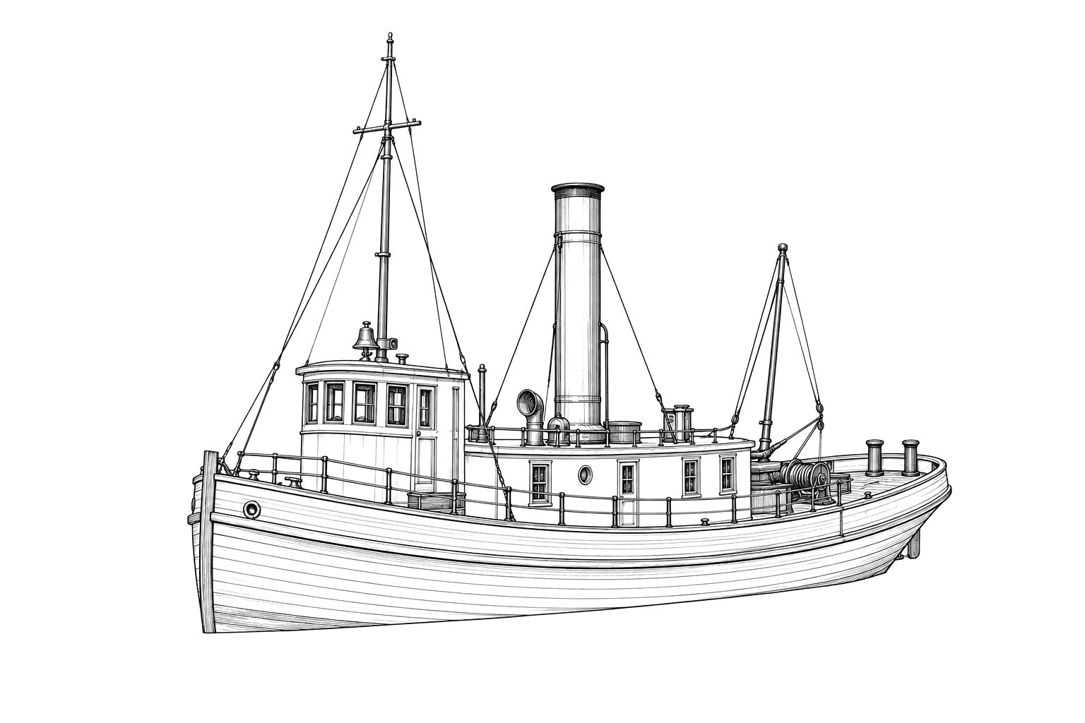 Engraved line drawing of the Kate Williams