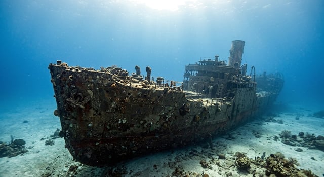 Artistic impression of the SS Halsey