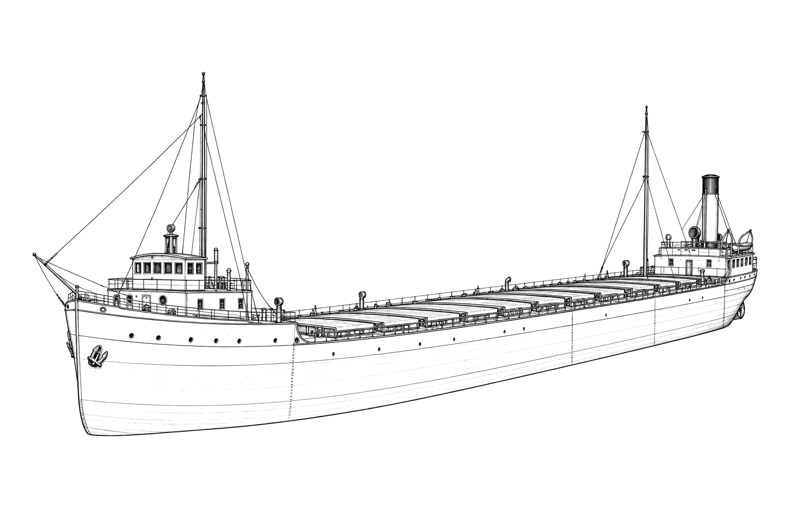 Engraved line drawing of the Henry Steinbrenner