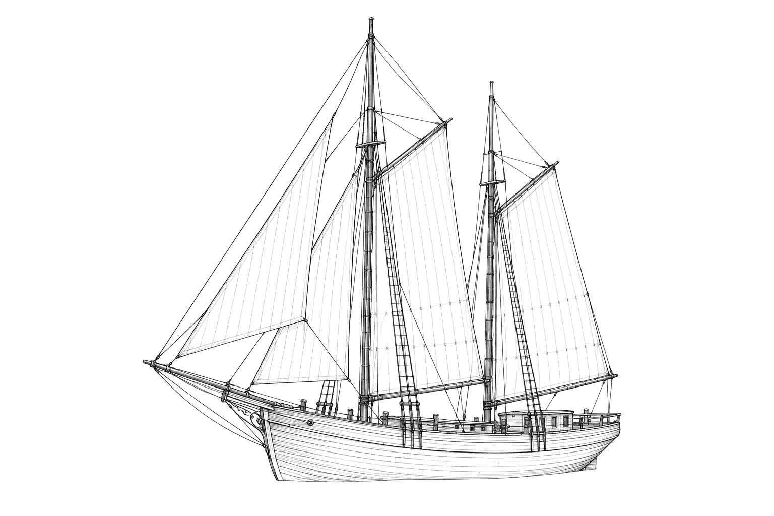 Engraved line drawing of the Carrington