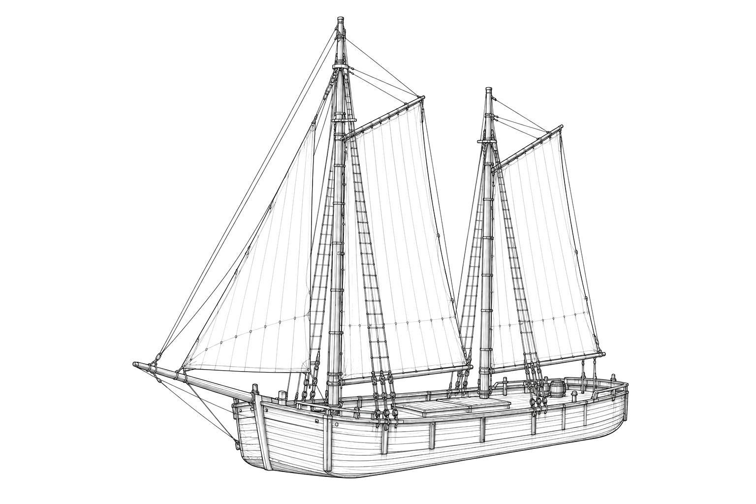 Engraved line drawing of the Sunshine