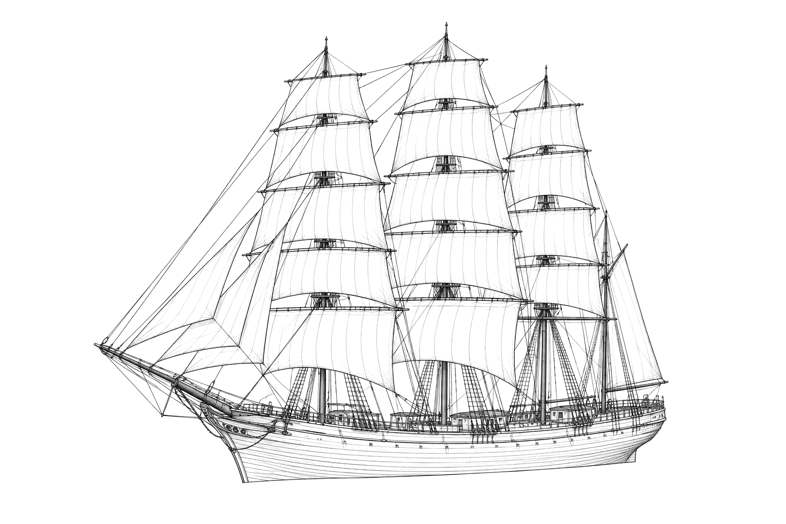 Engraved line drawing of the James A. Garfield