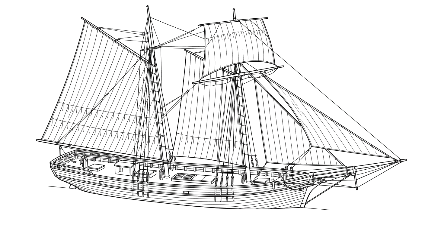 Engraved line drawing of the Oriental