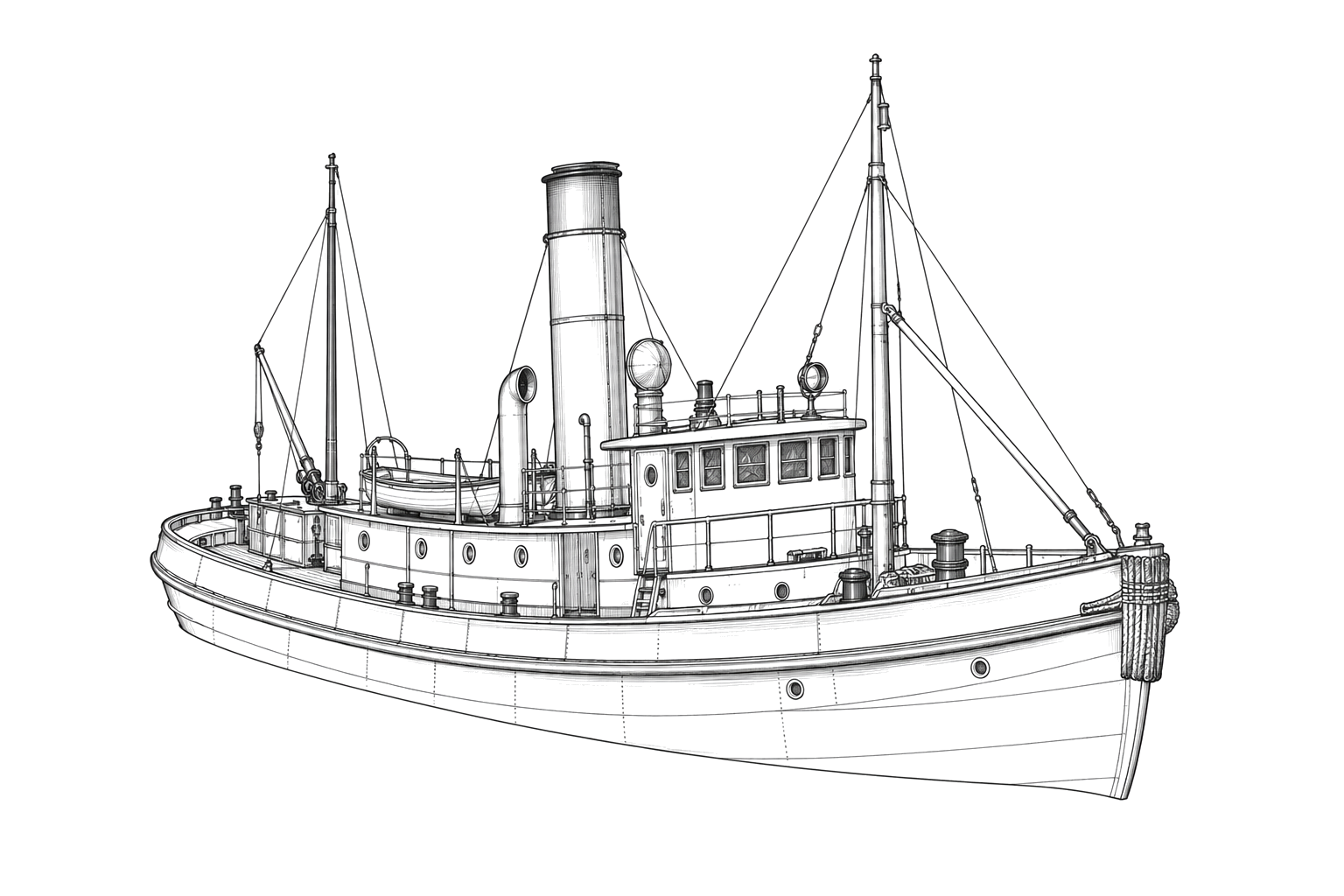 Engraved line drawing of the Lackawanna