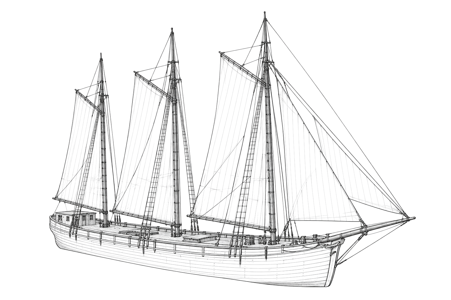 Engraved line drawing of the Ahnapee