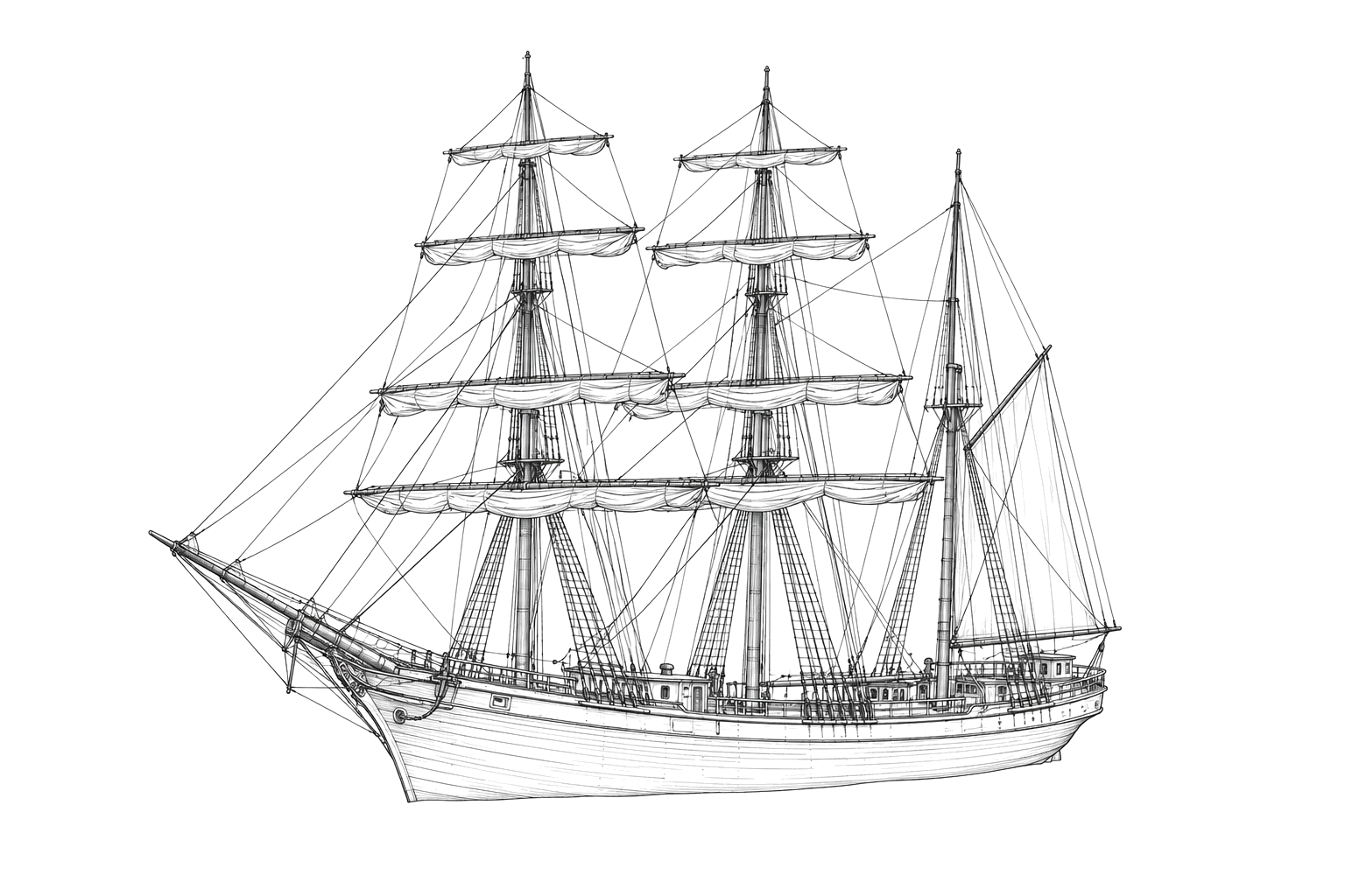 Engraved line drawing of the Jubilee