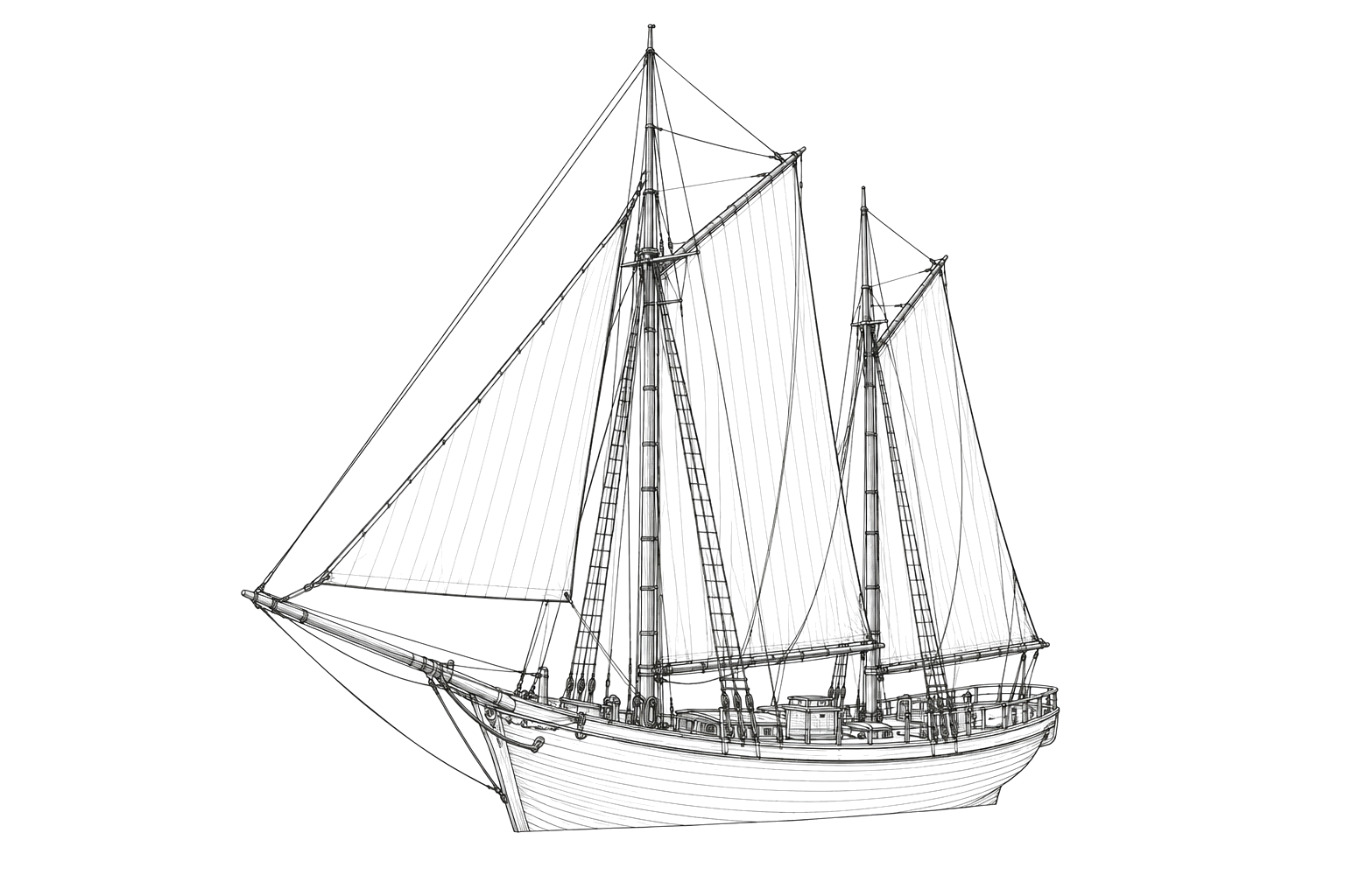 Engraved line drawing of the Sylvanus