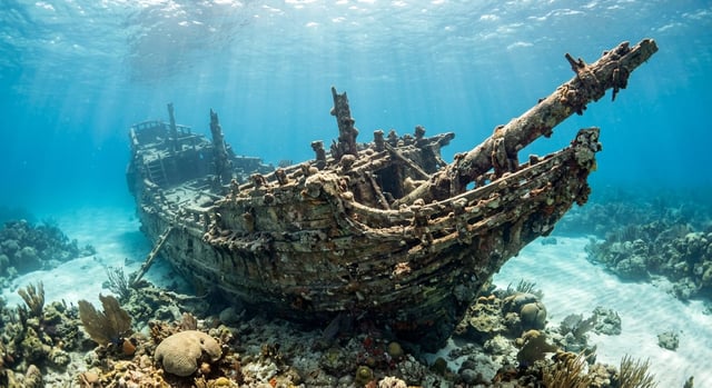 Artistic impression of the Sea Venture