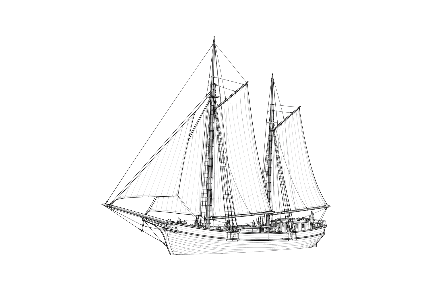 Engraved line drawing of the Denmark