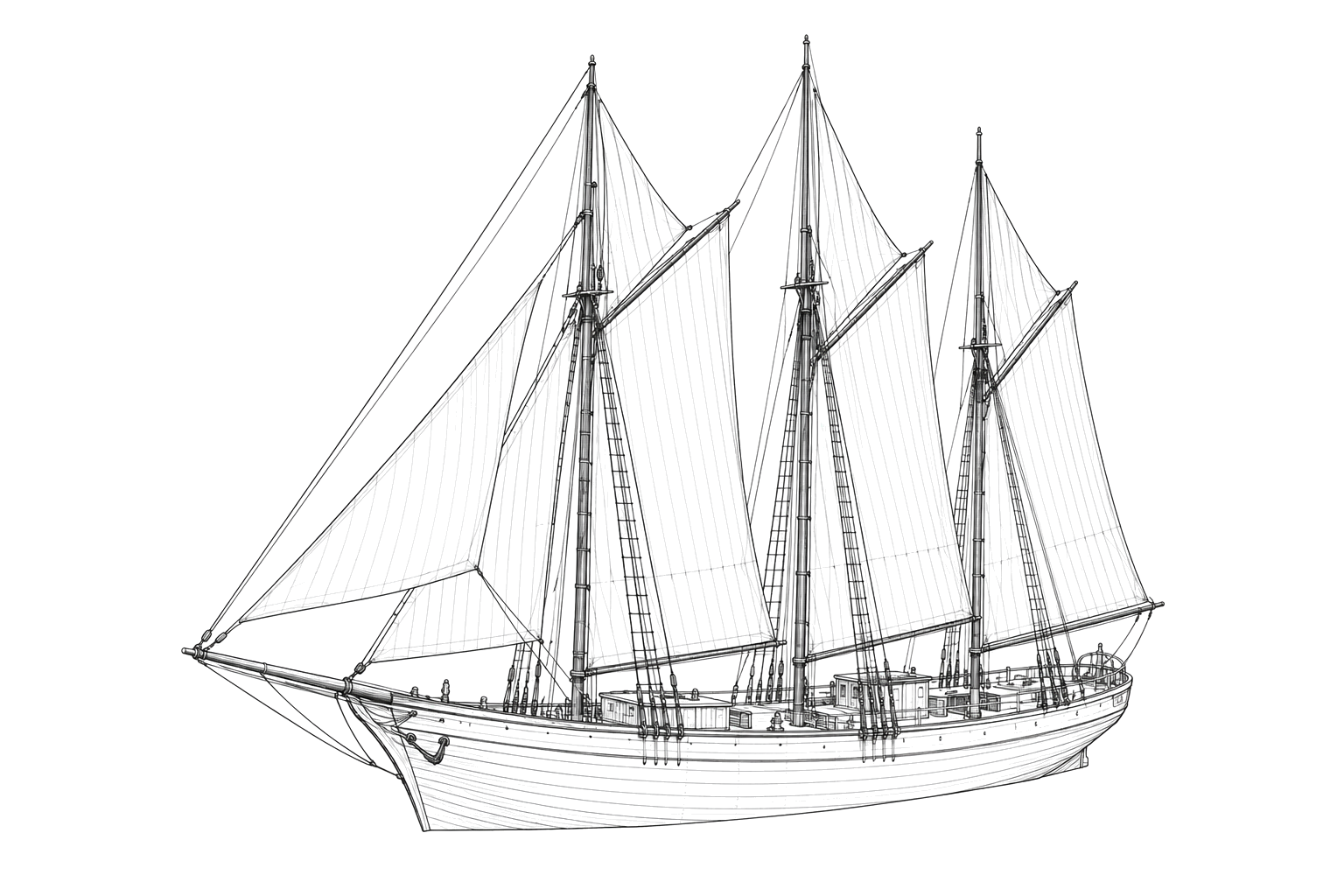 Engraved line drawing of the Sue Williams