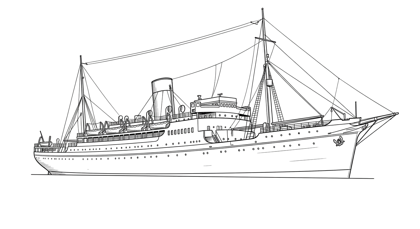Engraved line drawing of the La Jenelle